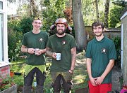 From left to right, Arborist Sam, Team Leader Dane and Apprentice Frankie thumb